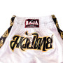 Raja Muay Thai Boxing Shorts "Lai Thai" White Free Shipping