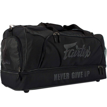 Fairtex BAG2 Gym Bag Muay Thai Boxing Solid Black 