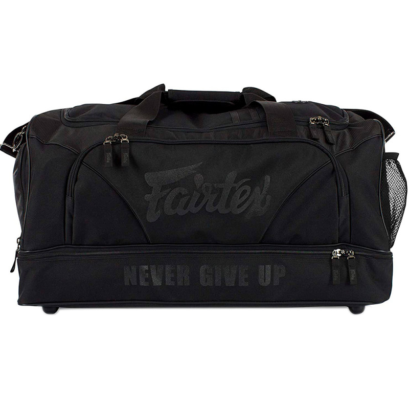 Fairtex BAG2 Gym Bag Muay Thai Boxing Solid Black 