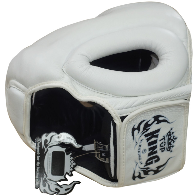 TKB TopKing TKHGEC-LV "Extra Coverage" Boxing Headgear White