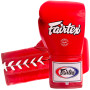 Fairtex BGL6 Boxing Gloves "Pro Competition" Lace Up Red