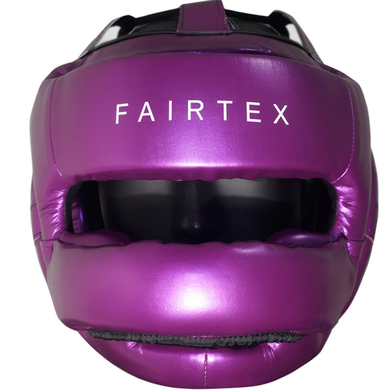 Fairtex HG17 Boxing Headgear Head Guard Full Face "Pro Sparring" Purple