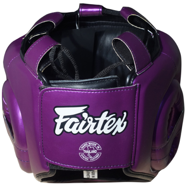 Fairtex HG17 Boxing Headgear Head Guard Full Face "Pro Sparring" Purple