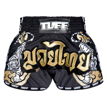 TUFF Muay Thai Boxing Shorts Retro "Double Tiger" Free Shipping