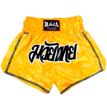 Raja Muay Thai Boxing Shorts "Classic" Yellow Free Shipping