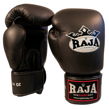 Raja Boxing Gloves "Single Color" Black