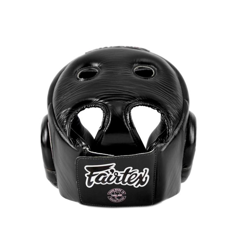 Fairtex HG6 Boxing Headgear Head Guard Competition Black