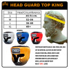 TKB TopKing "Super Star" Boxing Headgear Head Guard Red
