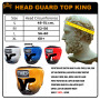 TKB Top King "Super Star" Boxing Headgear Head Guard Red