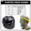 Fairtex HG14 Boxing Headgear Head Guard Full Face Black