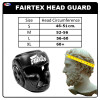 Fairtex HG13 Boxing Headgear Head Guard "Diagonal Vision Sparring" Lace Up Black