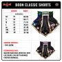 Boon MT17B Muay Thai Boxing Shorts "Gladiator" Black Free Shipping