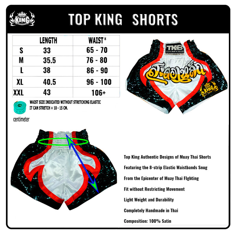 TKB TopKing TKTBS-065 Muay Thai Boxing Shorts Free Shipping