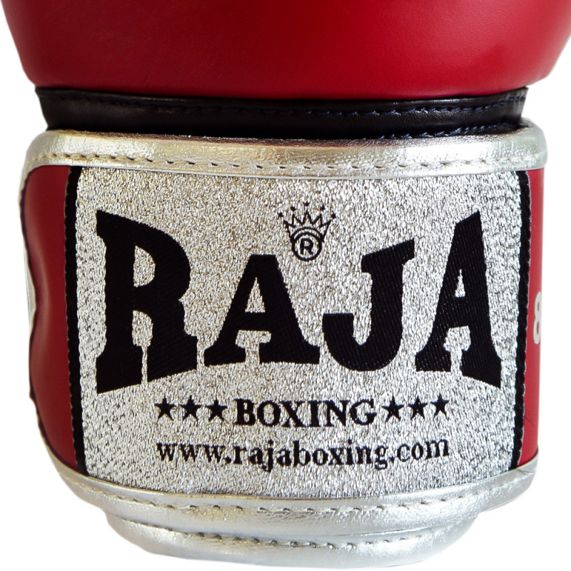 Raja Boxing Muay Thai Gloves "Double Line" Red
