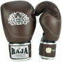 Raja Boxing Muay Thai Gloves "Double Line" Brown