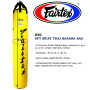 Fairtex HB6 6FT Heavy Bag Muay Thai Boxing Banana Bag Yellow Unfilled