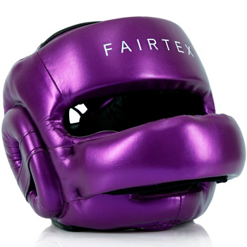 Fairtex HG17 Boxing Headgear Head Guard Full Face "Pro Sparring" Purple