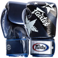 Fairtex BGV1 Boxing Gloves "Nation Print" Universal Blue