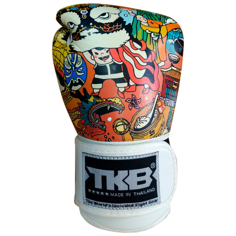 TKB TopKing Boxing Gloves "Chinese New Year" White