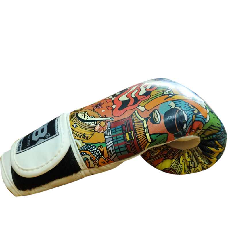 TKB TopKing Boxing Gloves "Chinese New Year" White