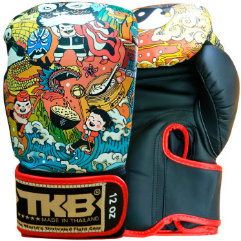 TKB Top King Boxing Gloves "Chinese New Year" Black 