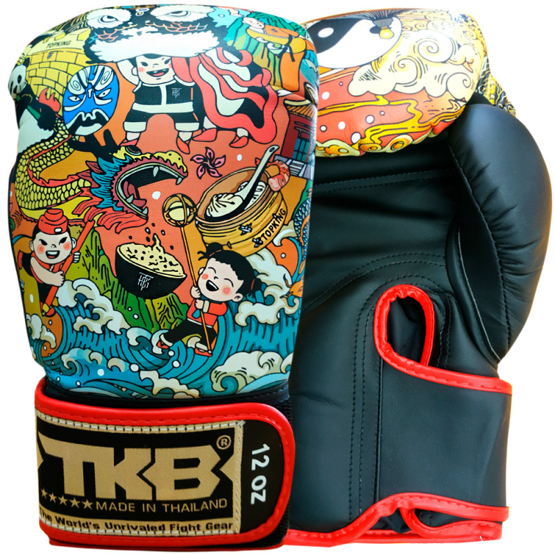TKB TopKing Boxing Gloves "Chinese New Year" Black 
