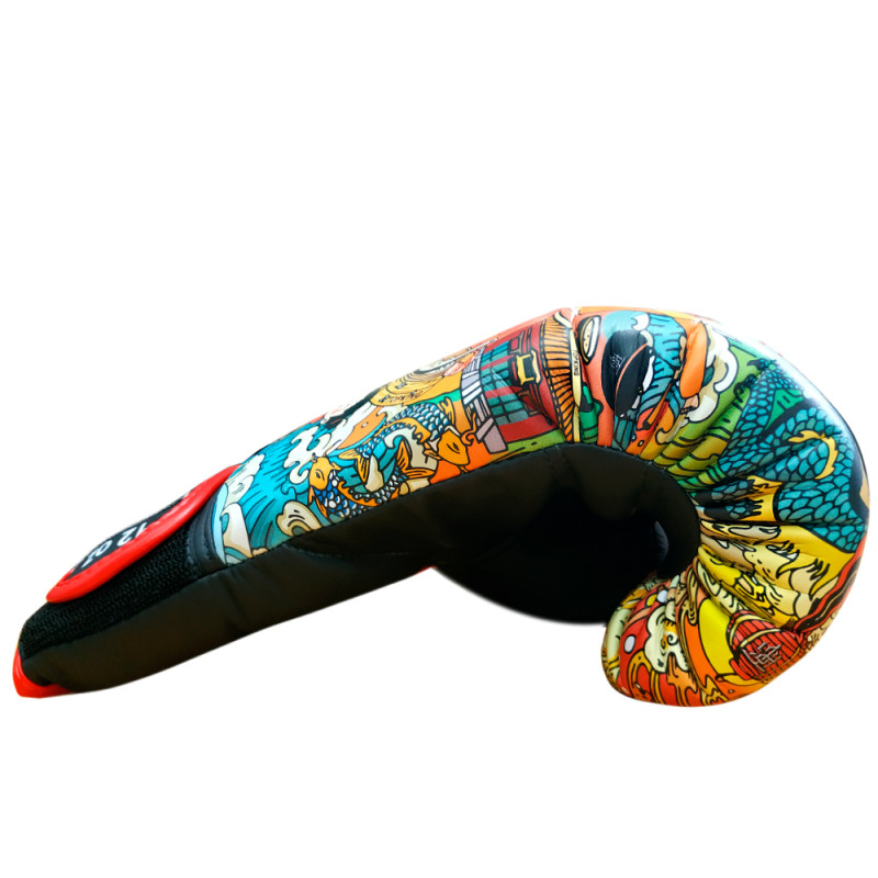 TKB TopKing Boxing Gloves "Chinese New Year" Black 