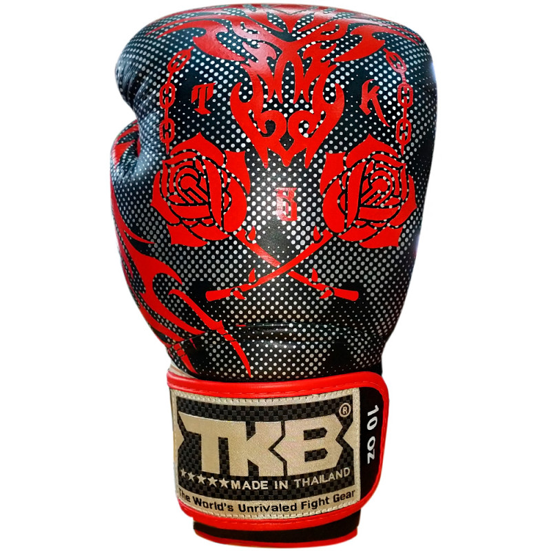 TKB TopKing Boxing Gloves "Rose" Red 
