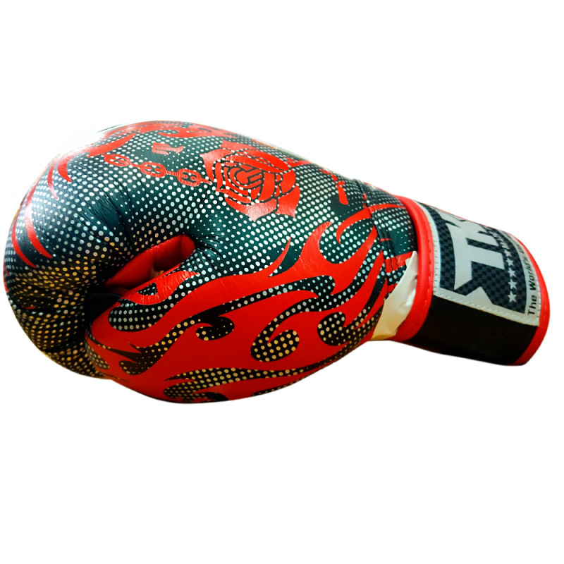 TKB TopKing Boxing Gloves "Rose" Red 