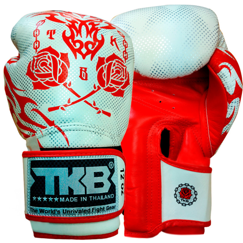 TKB TopKing Boxing Gloves "Dragon" White