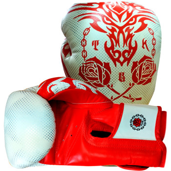 TKB TopKing Boxing Gloves "Dragon" White