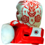 TKB Top King Boxing Gloves "Dragon" White