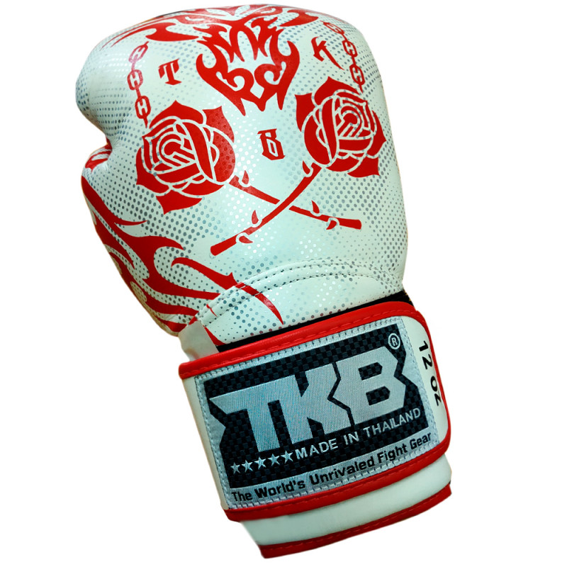 TKB TopKing Boxing Gloves "Dragon" White