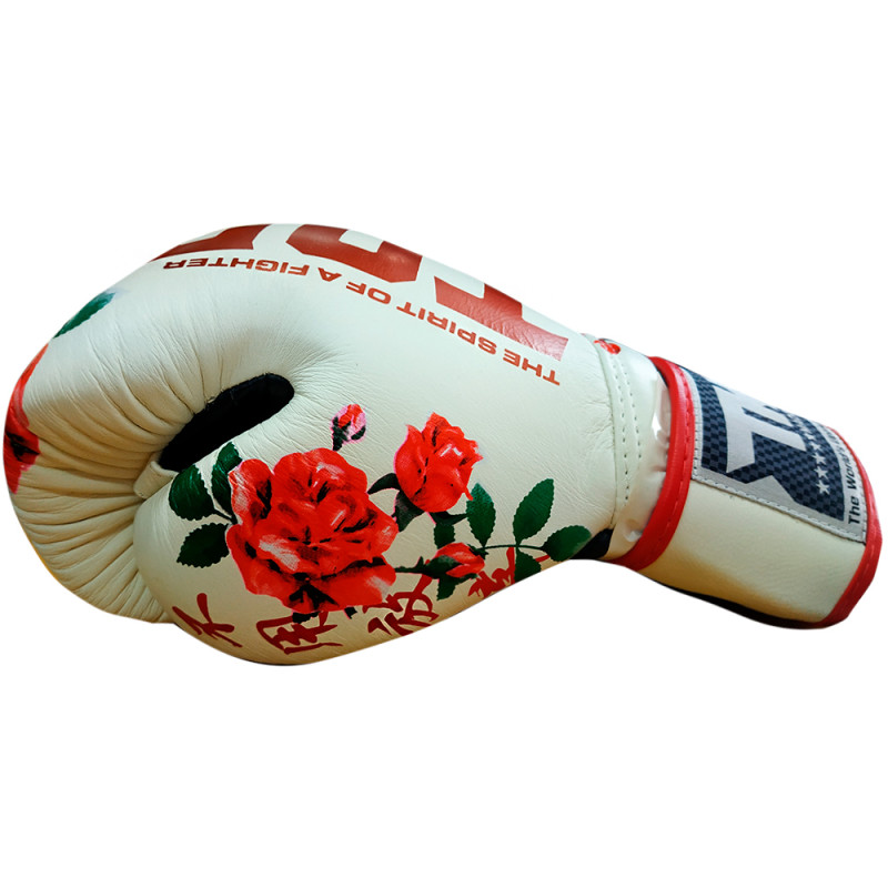 TKB TopKing Boxing Gloves "Rose" White