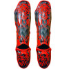 TKB TopKing TKSGDG Shin Guards Muay Thai Boxing "Dragon" Red