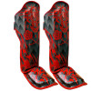 TKB TopKing TKSGDG Shin Guards Muay Thai Boxing "Dragon" Red