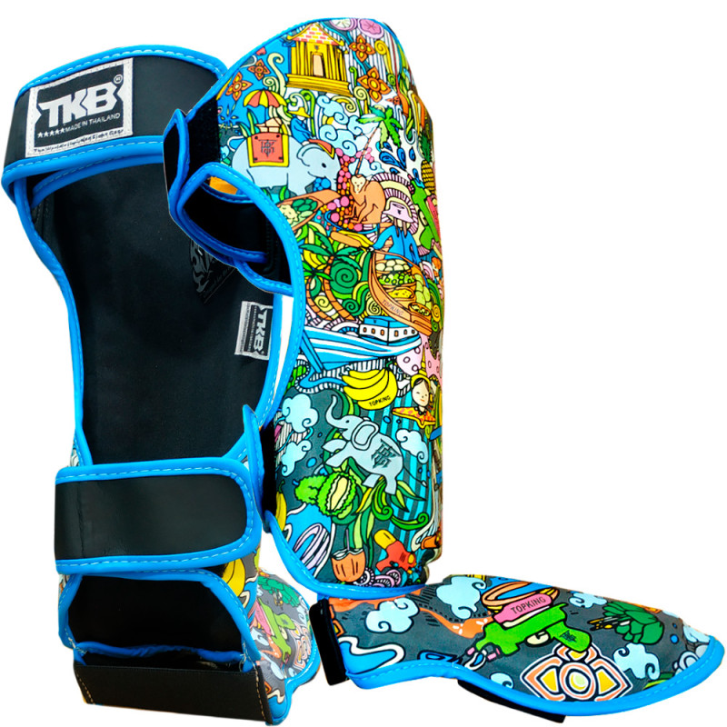 TKB TopKing TKSGCT-TH Shin Guards Muay Thai "Thai Culture Songkran"