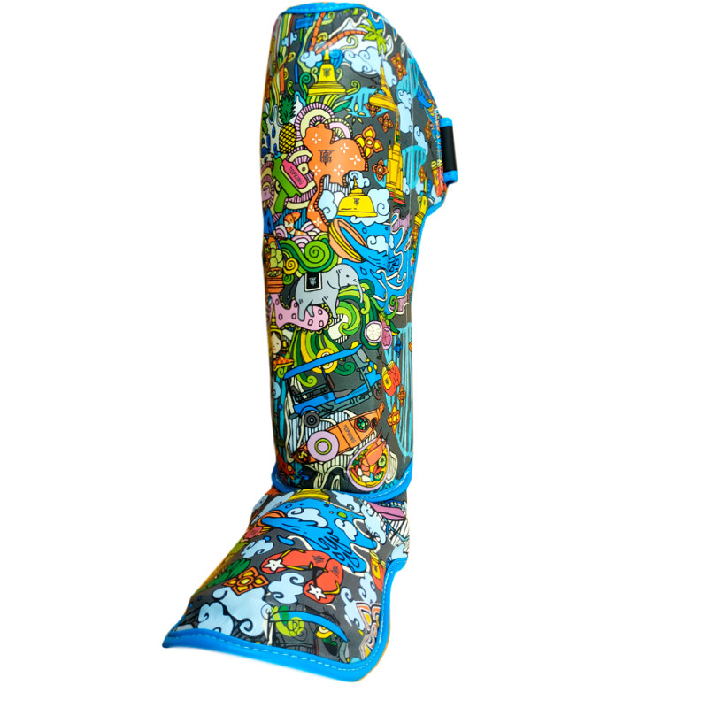 TKB TopKing TKSGCT-TH Shin Guards Muay Thai "Thai Culture Songkran"
