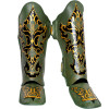 TKB TopKing TKSGKN-01 Shin Guards Muay Thai Boxing "Kanok" Olive Green