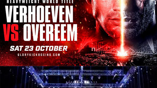 GLORY CHAMP RICO VERHOEVEN DEFENDS HEAVYWEIGHT TITLE AGAINST ALISTAIR OVEREEM ON OCT. 23
