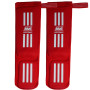 Nationman Shin Guards Muay Thai Boxing Elastic Competition Shin Pads Red