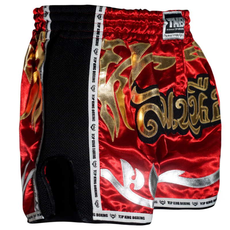 TKB TopKing TKRMS-006 Muay Thai Boxing Shorts Retro Maroon Free Shipping