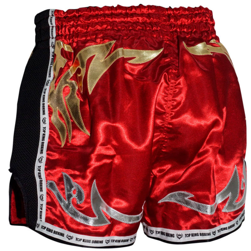 TKB TopKing TKRMS-006 Muay Thai Boxing Shorts Retro Maroon Free Shipping
