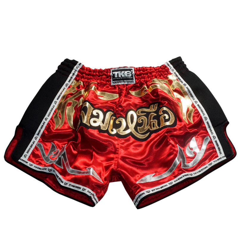 TKB TopKing TKRMS-006 Muay Thai Boxing Shorts Retro Maroon Free Shipping