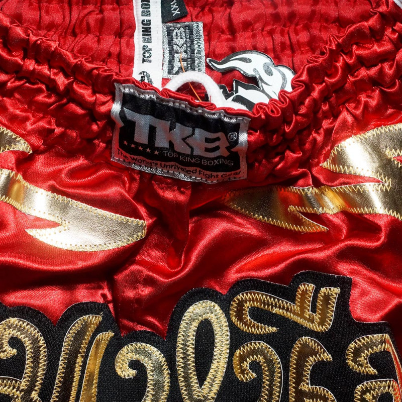 TKB TopKing TKRMS-006 Muay Thai Boxing Shorts Retro Maroon Free Shipping