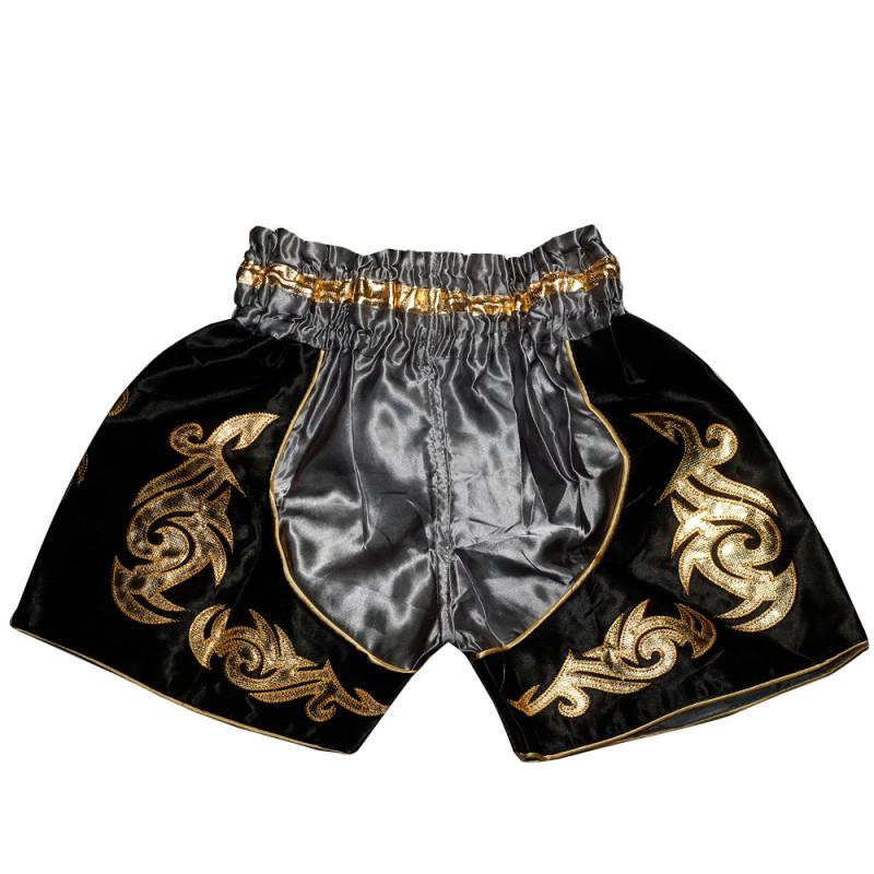 Yoth Kids "Thaiboxing" Muay Thai Boxing Shorts "Dragon" Gray Free Shipping