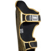 TKB TopKing TKSGSS-02 Shin Guards Muay Thai Boxing "Snake" Gold (Black)