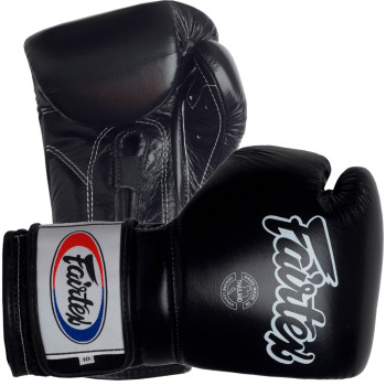 Fairtex BGV9 Boxing Gloves Mexican Style "Heavy Hitter's" Black