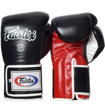 Fairtex BGV5 Boxing Gloves "Super Sparring" Black-Red-White