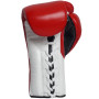 Fairtex BGL7 Boxing Gloves Mexican Style Lace Up Red-White